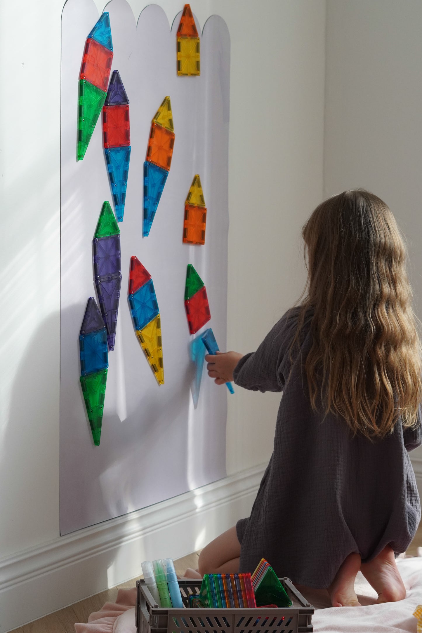 Wielofunkcyjna naklejka ścienna - fala MAT