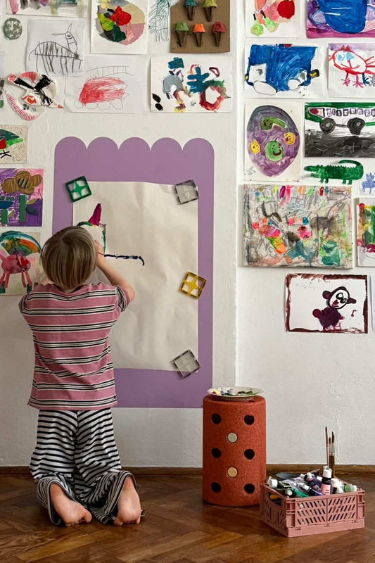 Wielofunkcyjna naklejka ścienna - fala MAT